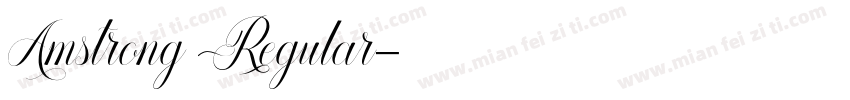 Amstrong Regular字体转换